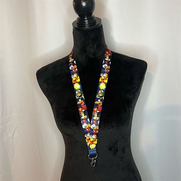 Disney Other - Disney Characters  pin trading Lanyard Fab 5